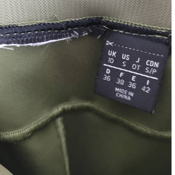 Peloton Adidas Ivy Park Collaboration Athletic Hiking Women's Green Leggings 10 - Picture 6 of 6